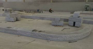 娄底 芝麻白整石坐凳（光面+自然面）