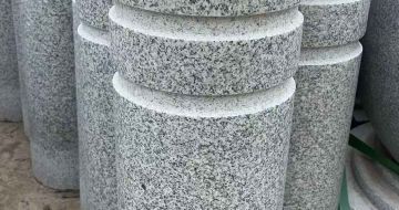 娄底 芝麻白花岗岩挡车柱、隔离柱多少钱