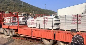 娄底 芝麻灰花岗岩光面毛板出货日常