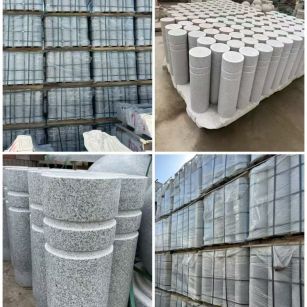 娄底 芝麻白花岗岩挡车柱、隔离柱多少钱