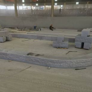 娄底 芝麻白整石坐凳（光面+自然面）