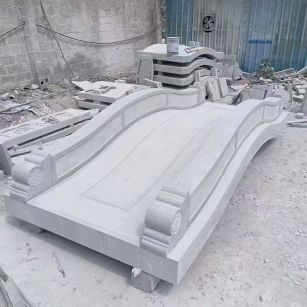 娄底 芝麻灰花岗岩园林景观 小石桥