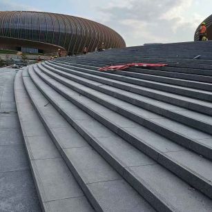 娄底 弧形整石台阶铺装效果图