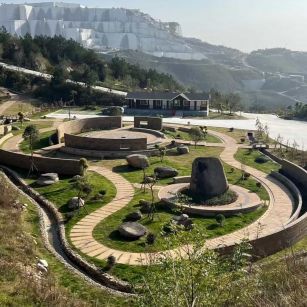 娄底仿古石铺装整体效果