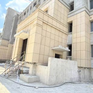 娄底 黄金麻干挂，工地实拍