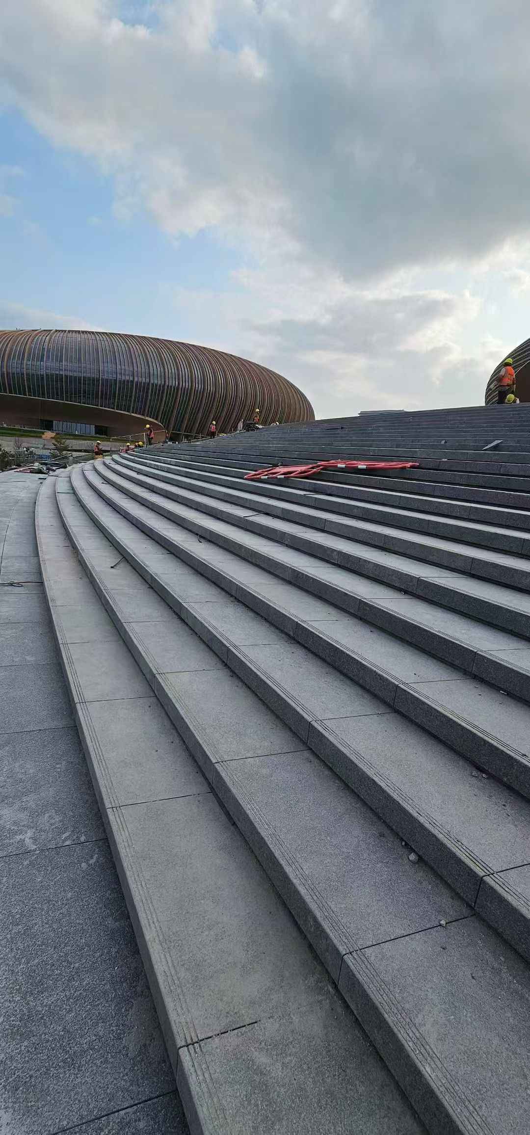 娄底 弧形整石台阶铺装效果图