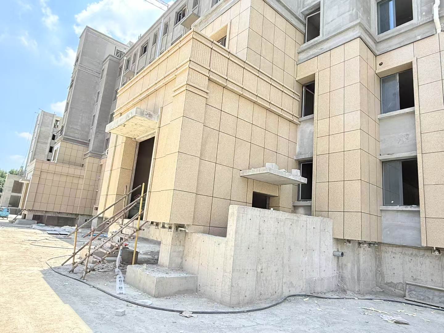 娄底 黄金麻干挂，工地实拍