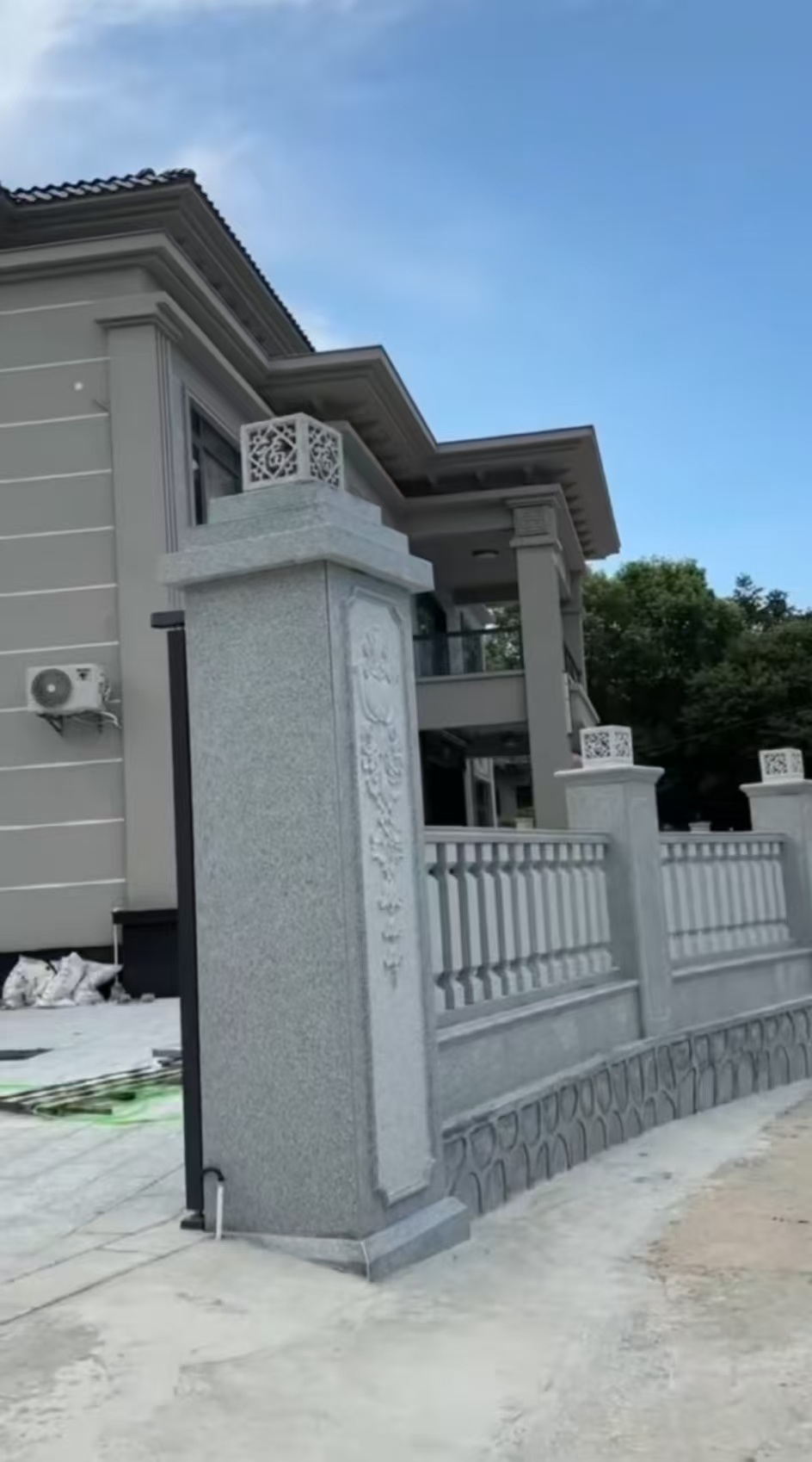 娄底 芝麻白别墅围墙栏杆，私人订制