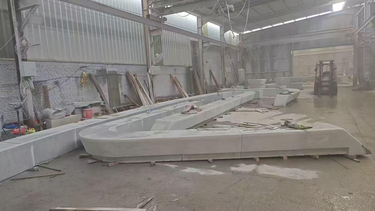 娄底 花岗岩整石坐凳拼装